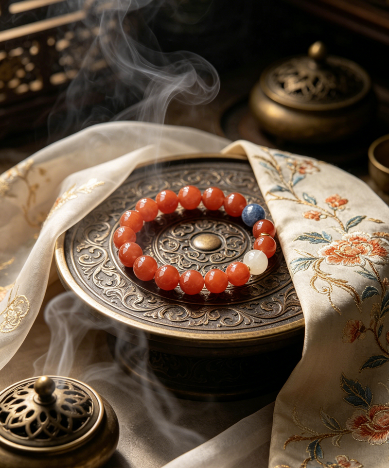 Agate crystal bracelet