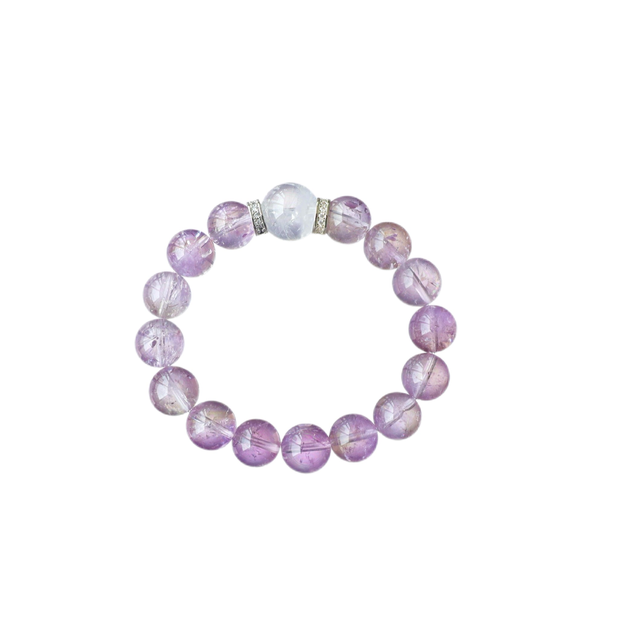 Bolivian Amethyst × Clear Quartz Bracelet