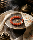 South Red Agate × Kyanite × Clear Quartz Bracelet