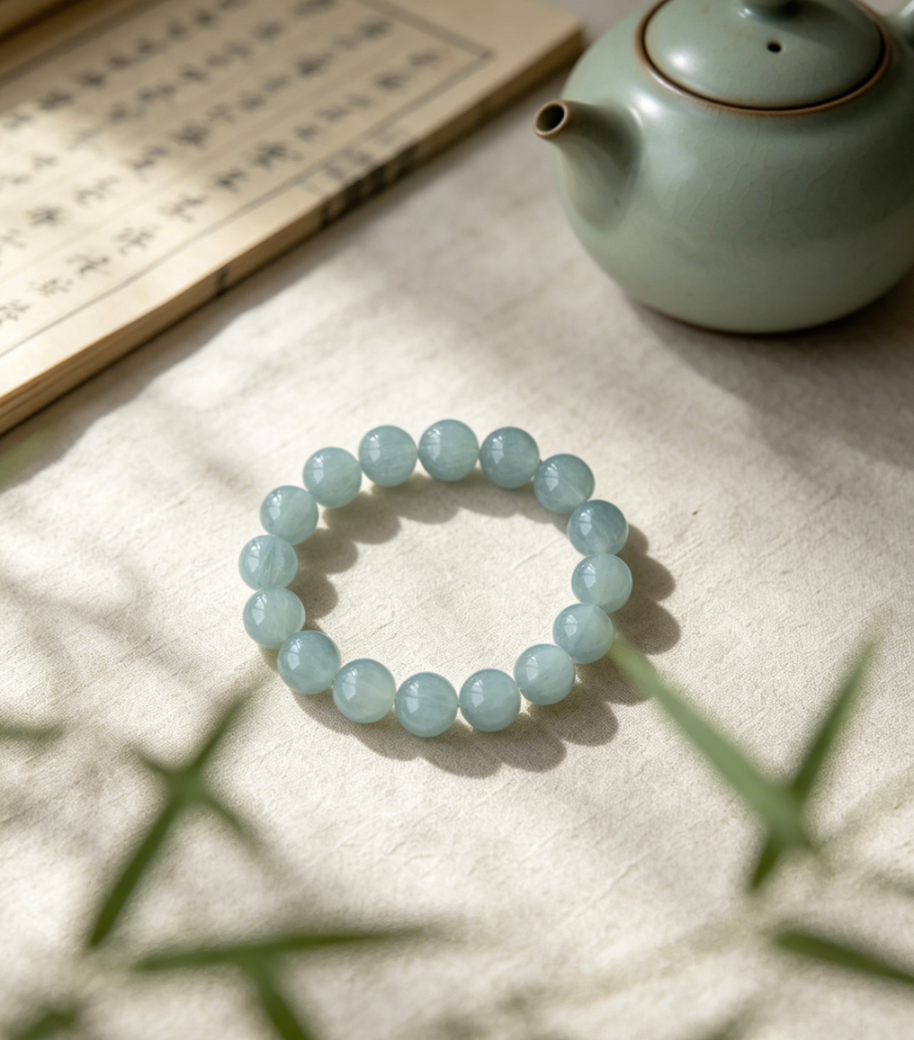 Threaded Green Fluorite Bracelet