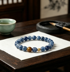 Blue Kyanite × Yellow Tiger Eye Bracelet