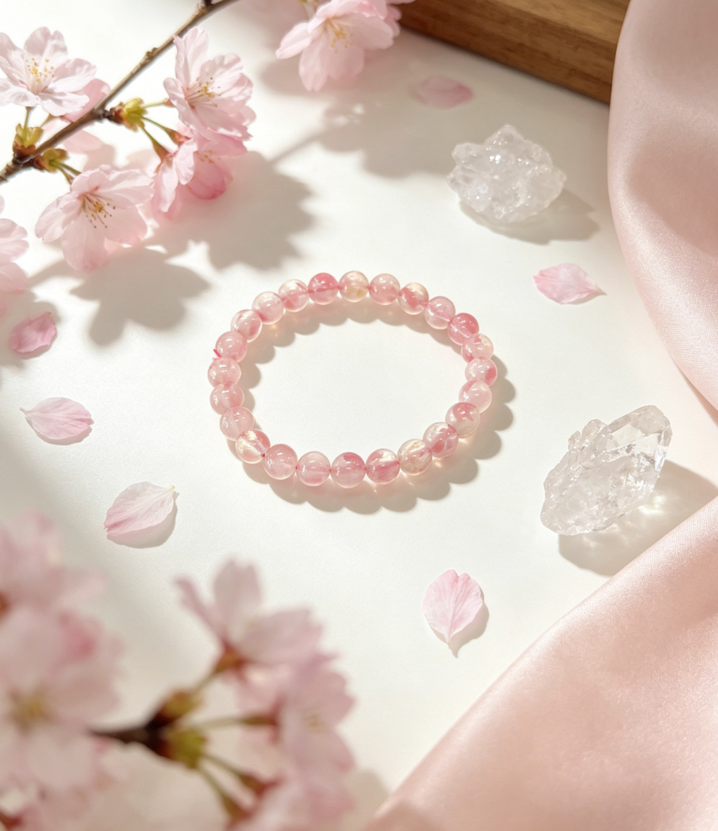 Sakura Rain Crystal Bracelet