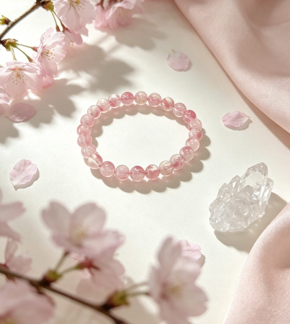 Sakura Rain Crystal Bracelet