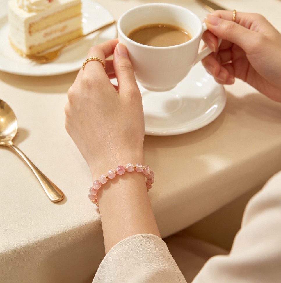 Sakura Rain Crystal Bracelet